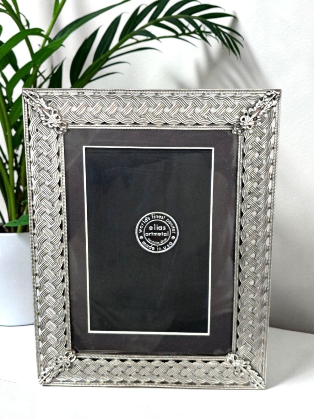Elias Extra Fine Pewter 5x7 Photo Picture Frame Contains Silver Good Forever
